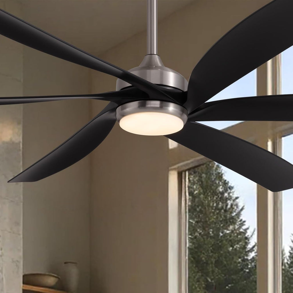 64 Inch Ceiling Fans with Lights,Indoor and Outdoor Modern Ceiling Fans with Lights and Remote