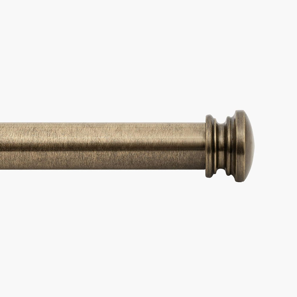 Curtain Rods for Windows, 1 Inch Heavy Duty Extendable Metal Drapery Rod, Adjustable Curtain Rod