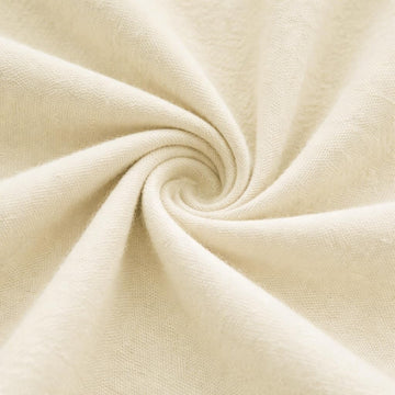 100% Cotton Flannel Fabric | Super Soft - Medium Weight | Solid | Arts & Crafts | for Sewing (Ivory, 2 Yards)