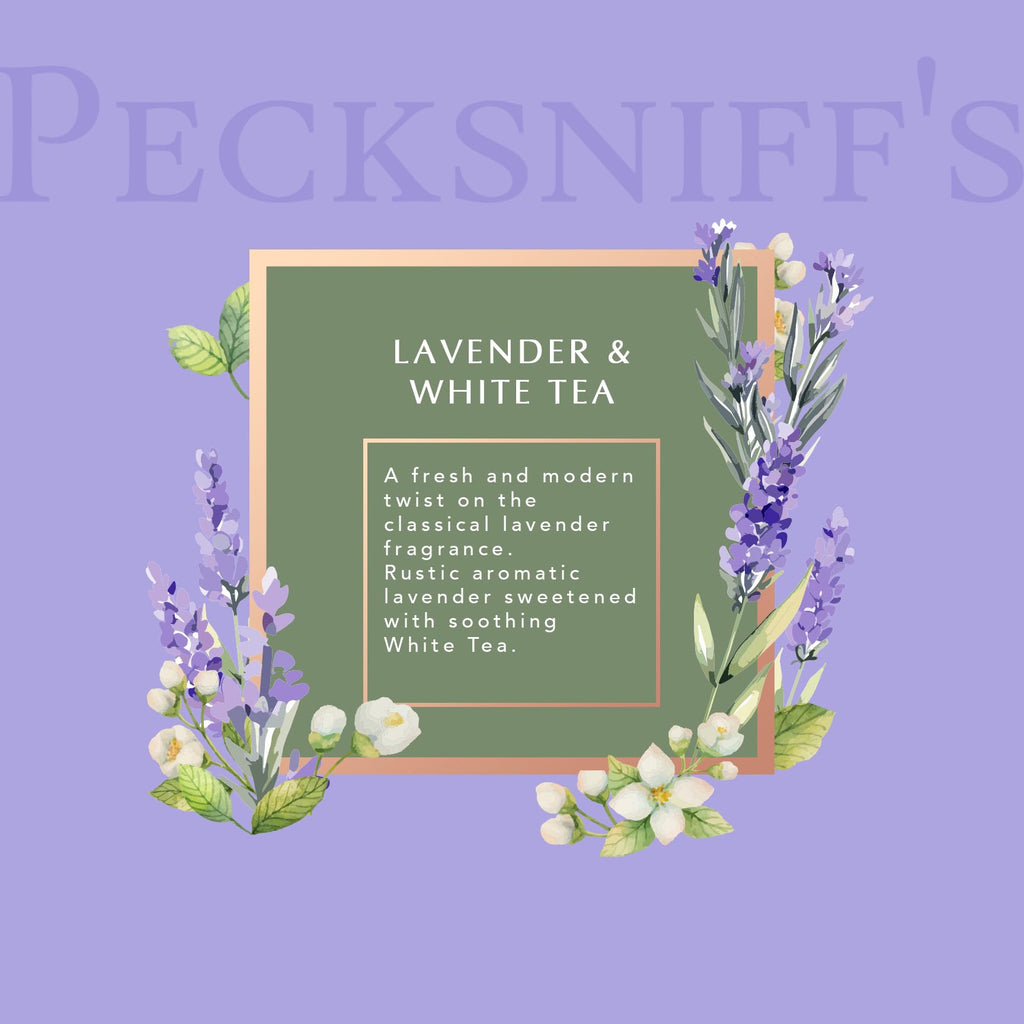 Classic 100 ml/ 3.3 fl oz Reed Diffuser Set, Lavender & White Tea