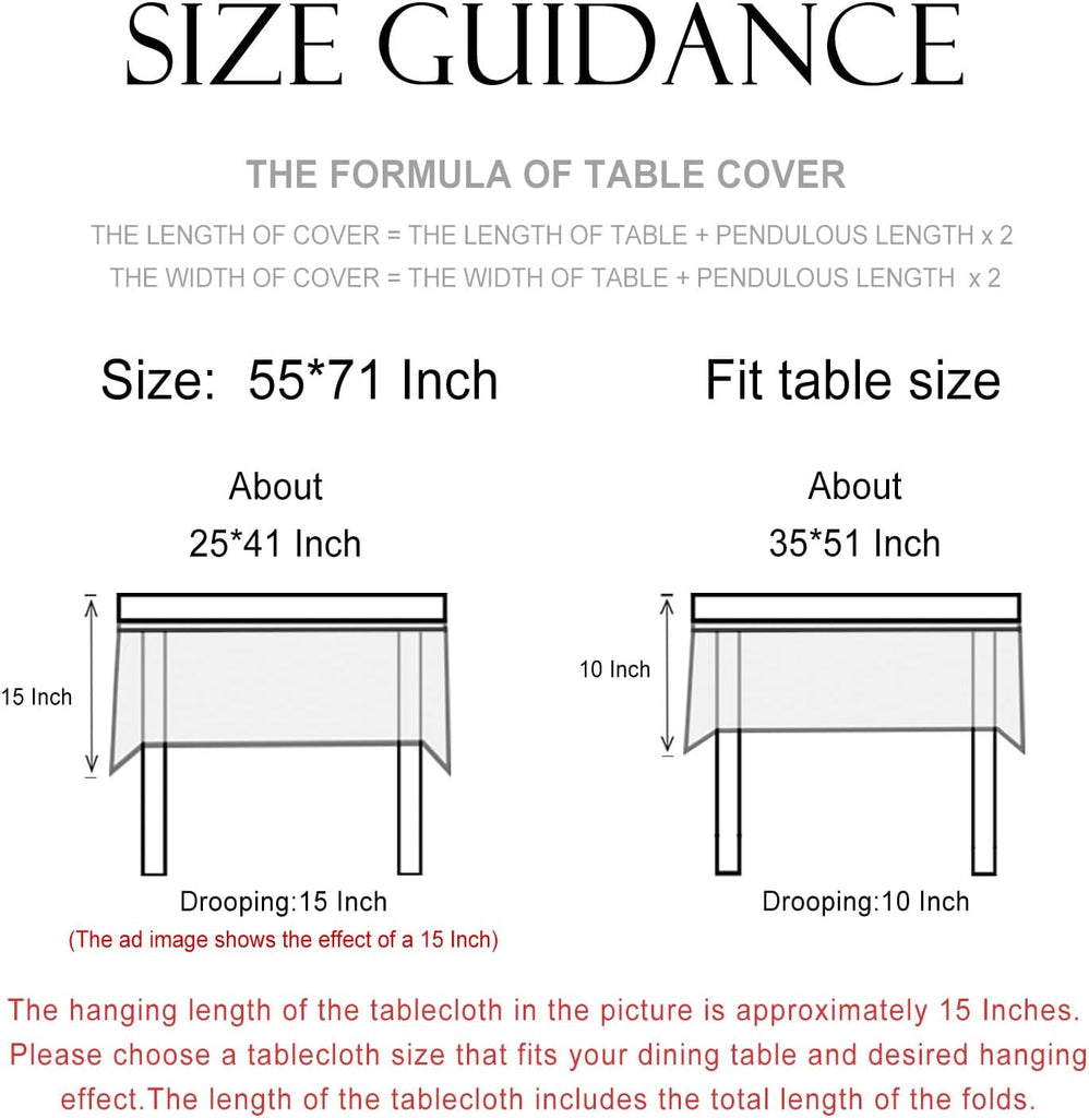 Designer Vintage Small Blue Rectangle Table Cloth,Linen Leaves Pattern Floral Tablecloth,Farmhouse F