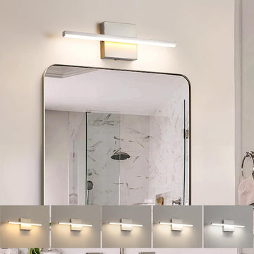 Bathroom Vanity Light 16 Inch, Dimmable 5CCT LED | 14W Brushed Nickel Bathroom Light Fixture Over Mirror, Wall Sconce