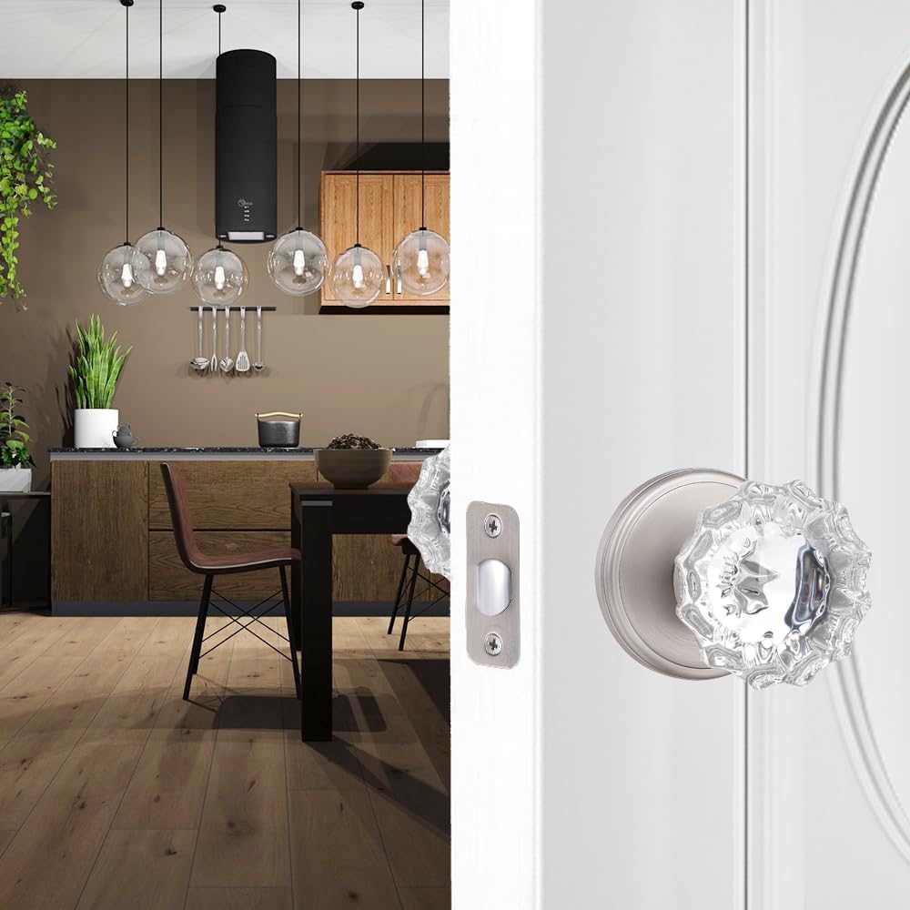 Glass Door Knobs Interior, Passage Crystal Door Knobs