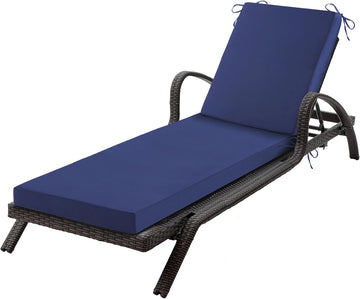 Chaise Lounge Cushions Outdoor, 72x 21x 3 Inch Waterproof & Fade-Resistant Lounge Chair Cushion, Outdoor Chaise