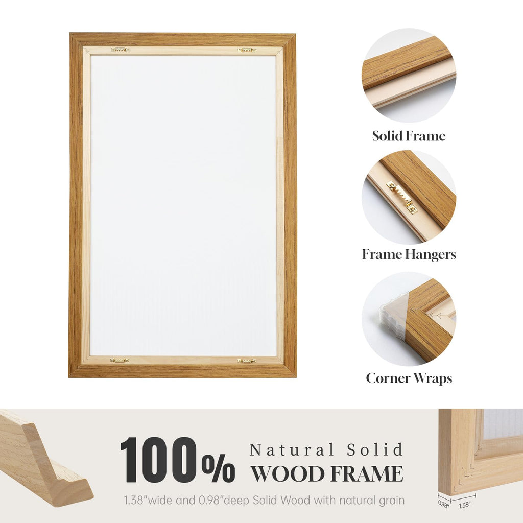 Framed Mountain Forest Landscape Wall Art, 3 Piece, 24x36