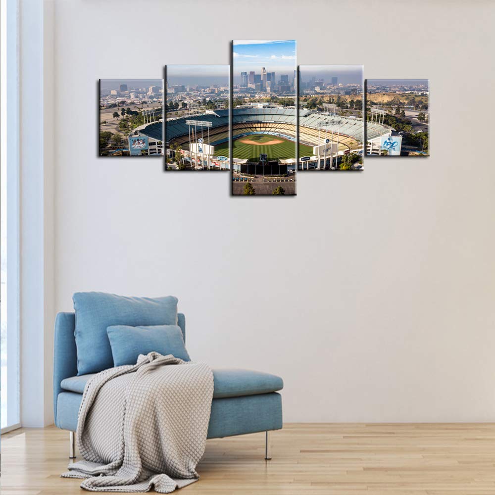 Dodger Stadium Wall, Los Angeles California Cityscape Skyline