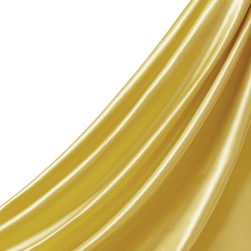 Gold Satin Fabric by The Yard, 1 Yard, 55 Inch Wide