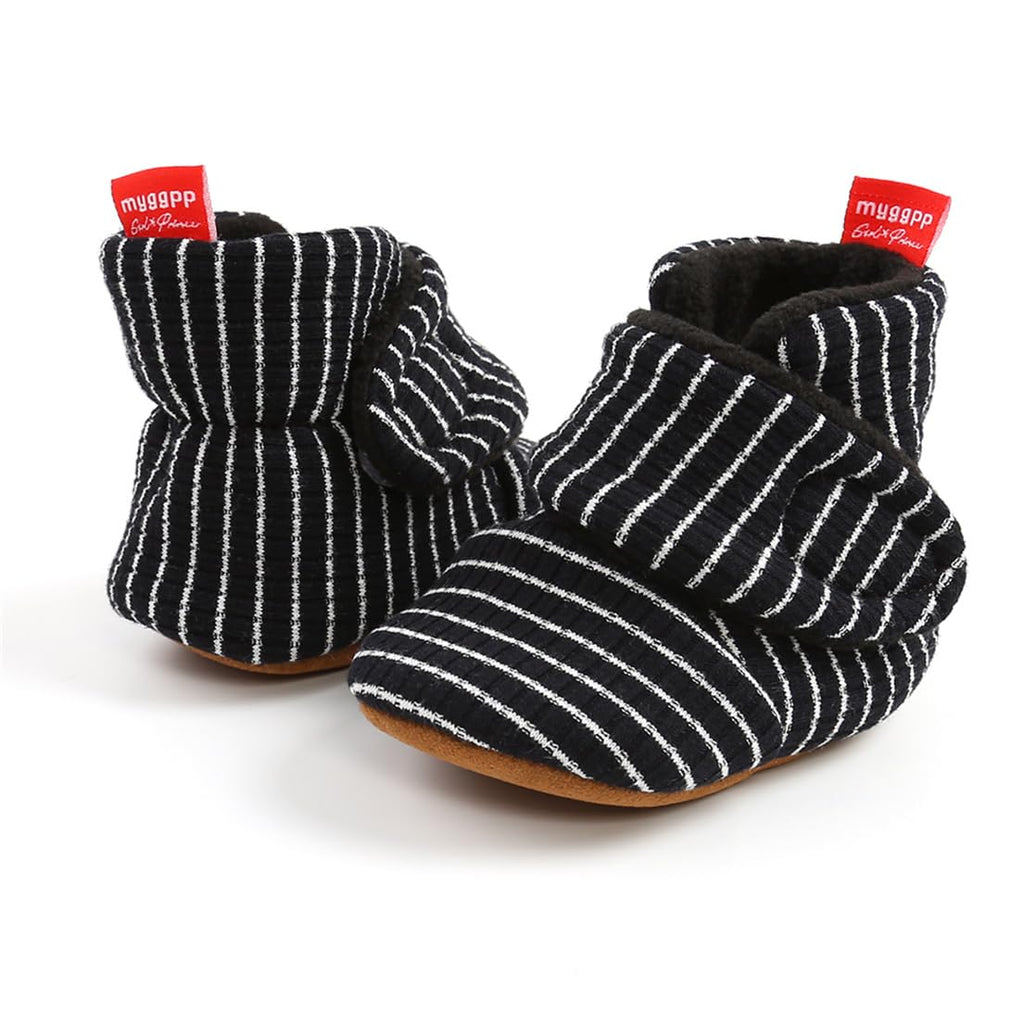 Baby Boy Girl Booties Cozy Fleece Slippers Infant Newborn Sock Shoes