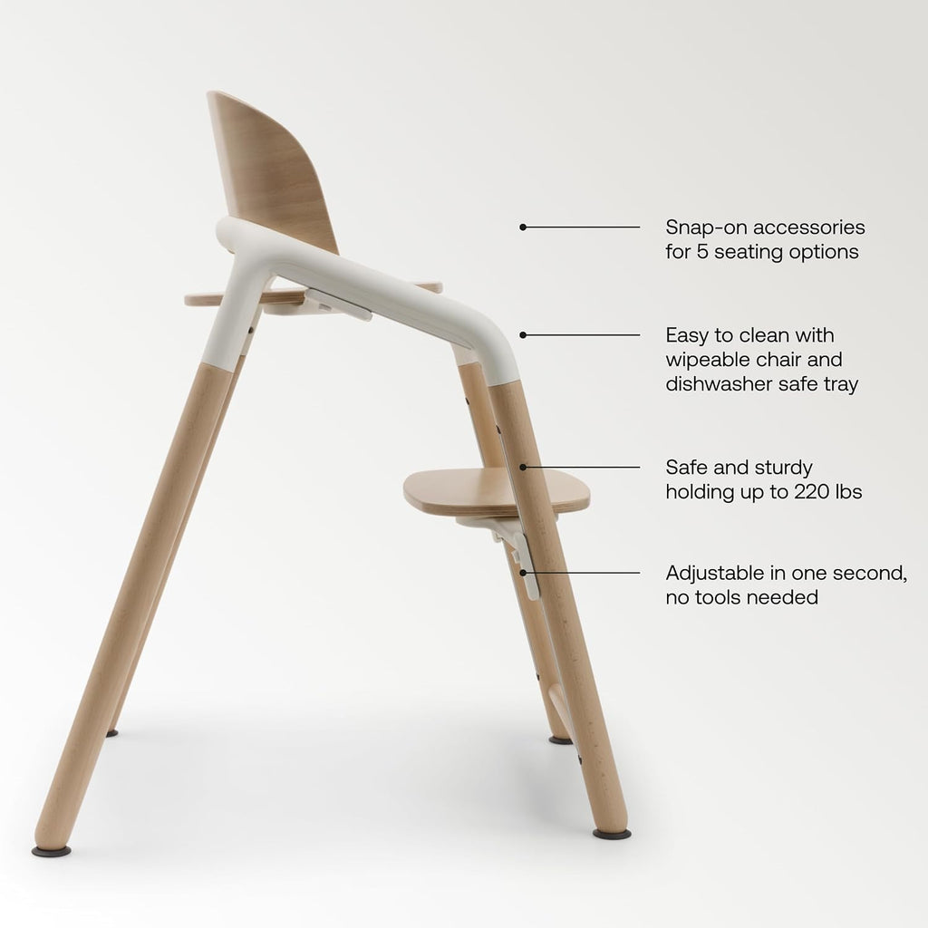 Giraffe Wooden Baby High Chair Adjustable Ergonomic Design