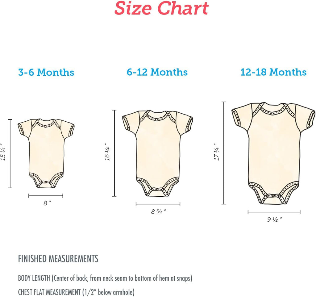 Organic Cotton Baby Bodysuit - Map Style