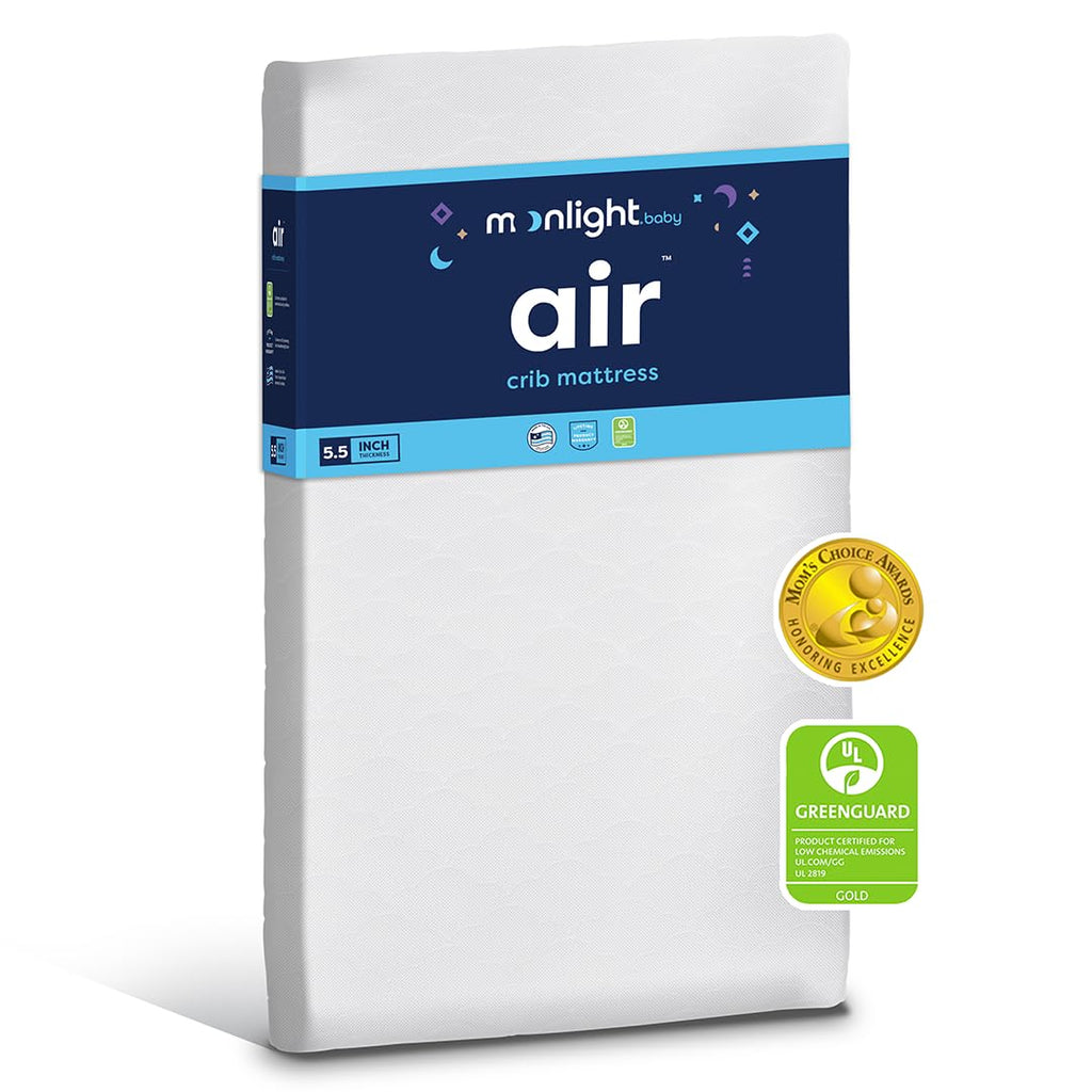 Air Crib Mattress, Dual-Sided Infant and Toddler Mattress | Breathable and Washable with Open Core Design |