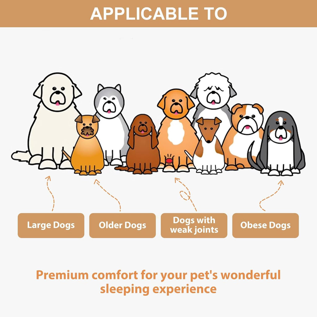 Orthopedic Couch Dog Beds for Large Dogs for Medium/Large/ExtraLarge Dogs - Egg Foam Sofa Dog Bed with Waterproof