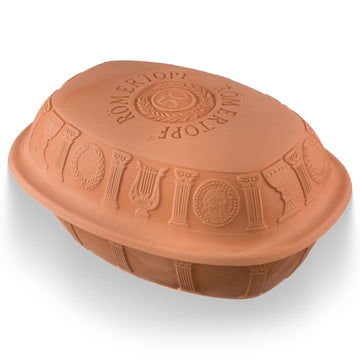 Romertopf Clay Roaster | 50 Years Anniversary Edition | Non-Stick Dutch Oven | Healthy Pot Cooking | Clay Baker