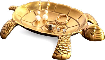 Brass Turtle Jewelry Tray - Candle Holder - Jewelry Dish - Perfect for Wax Candles, Rings, and Trinkets Dish,Birthday