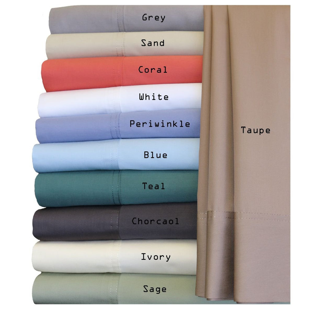 Split King Viscose from Bamboo & Cotton Sheets, Taupe