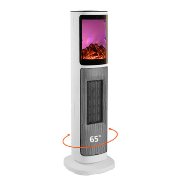 Oscillating Ceramic Tower Space Heater 3D Flame Office