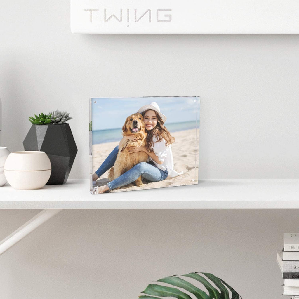 5x7 Acrylic Frame 30 Pack, 20MM Thicker Frameless Clear Picture Frames