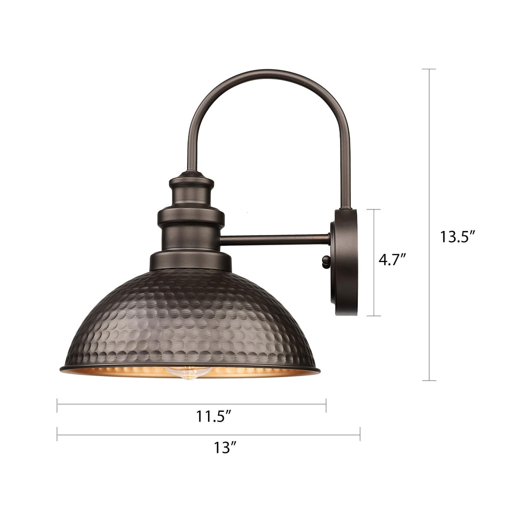 Farmhouse Barn Lights - Rustic Wall Sconce, Exterior Outdoor Mounted Lighting Fixture, Vintage Wall Light, Porch