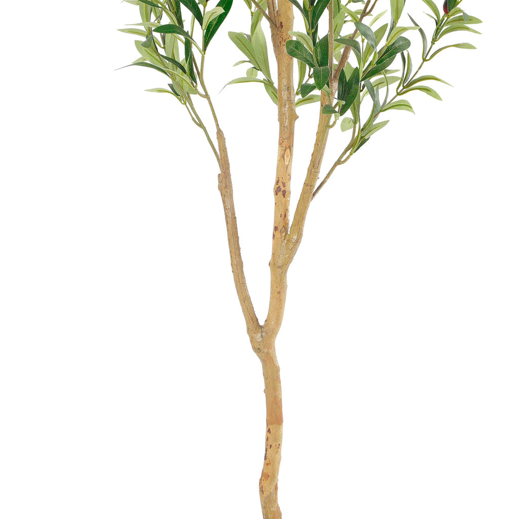 Faux Olive Tree with Natural Wood Trunk, 5ft, 1Pack