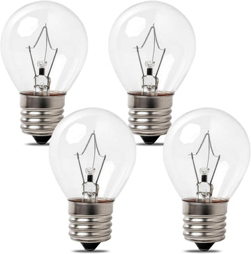 Lava Lamp Bulbs, 4 Pack 40 Watt Lava Lamp Bulbs, S11 E17 Base Replacement - Compatible with 14.5-Inch/20-Ounce Lava
