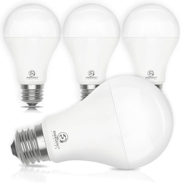 4 Pack 150 Watt LED Light Bulb, Super Bright A21 Soft White 2700K, Non-Dimmable, 2300LM LED Bulb, High Lumen Light