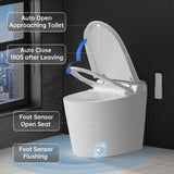 EPLO Smart Toilet Bidet with Tank Built In,Auto Open Close Lid,ADA Comfort Height,Dual Auto Flush,1000 Gram MaP