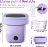 Portable Washing Machine,Mini Washer,16L Upgrade Mini Laundry Machine with Spin Basket,Deep Clean Baby Clothes