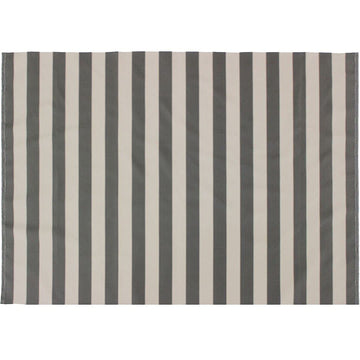 Stripe Canvas Marine Awning Fabric 600 Denier Indoor/Outdoor Coal/Gray (5 Yards)