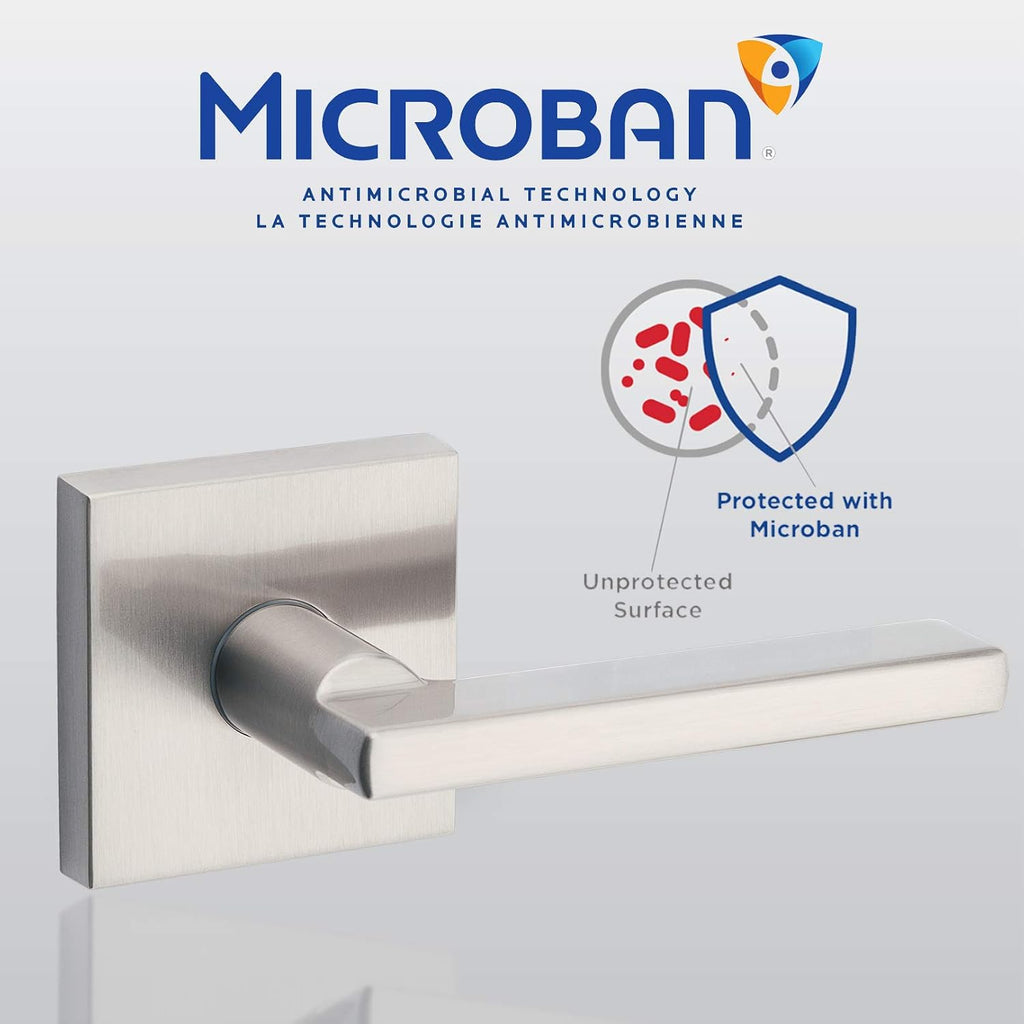 Vancouver Front Door Lock Handle and Deadbolt Set, Entry Handleset Exterior with Interior Reversible Lever - Door Handleset