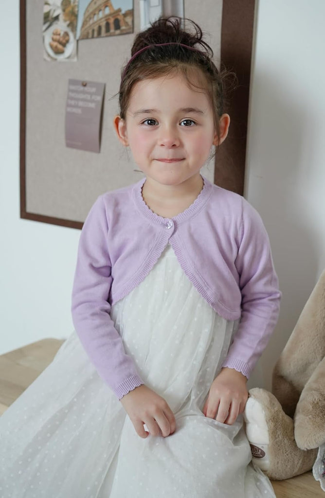 Sweater Toddler Long Sleeve One Button Bolero Shrug