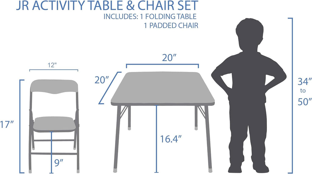 Mouse Table & Chair Set for Toddlers 24, Includes 1 Table & 1 Chair [ Exclusive] Table: 20"L x 20"W x 16.4"H
