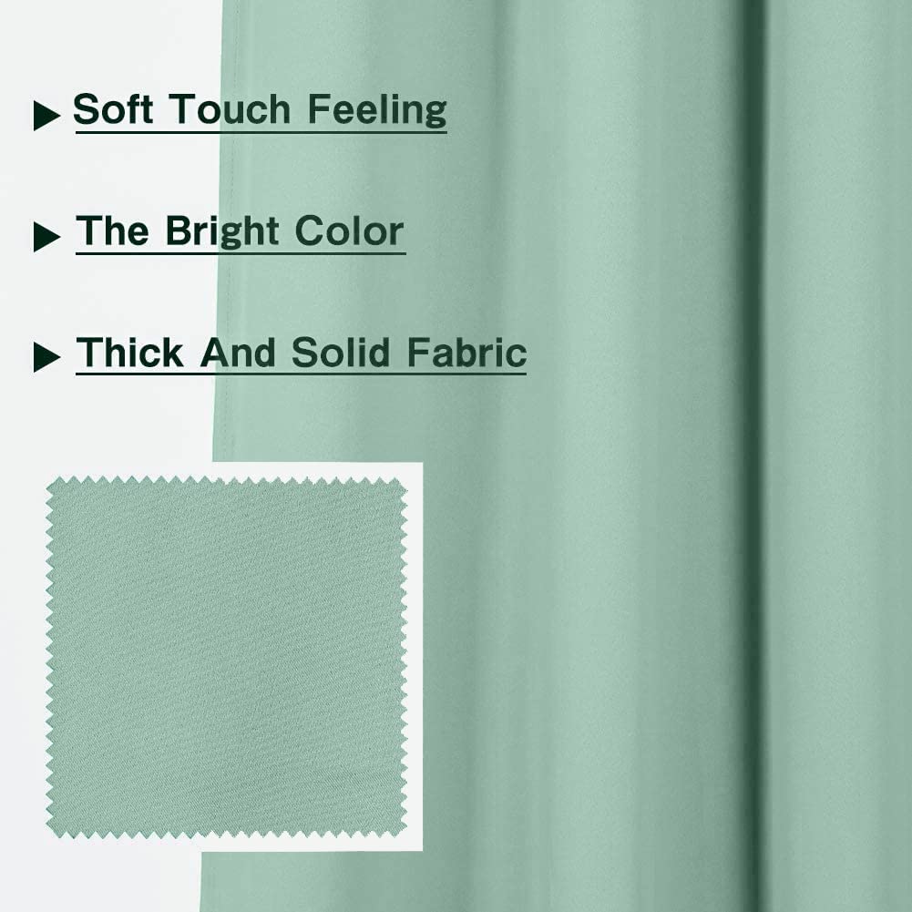 Blackout Curtains, Grommet 108 Inch Long Room Darkening Curtain, Thermal Insulated Sliding Door Curtains, 1 Curtain