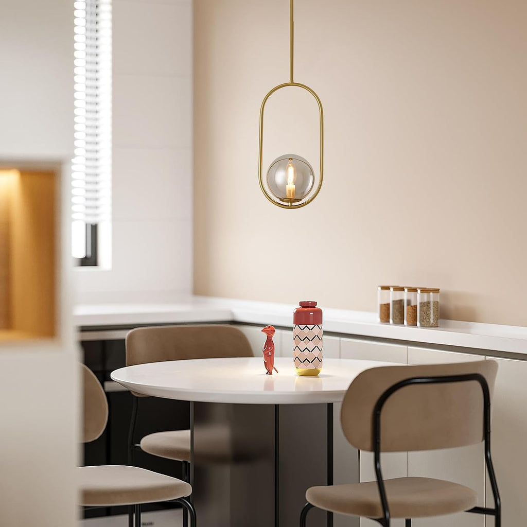 Modern Pendant Lighting Gold Hanging Light Fixture for Sloped Ceiling,Brass Pendant Lighting Fixture Pendant