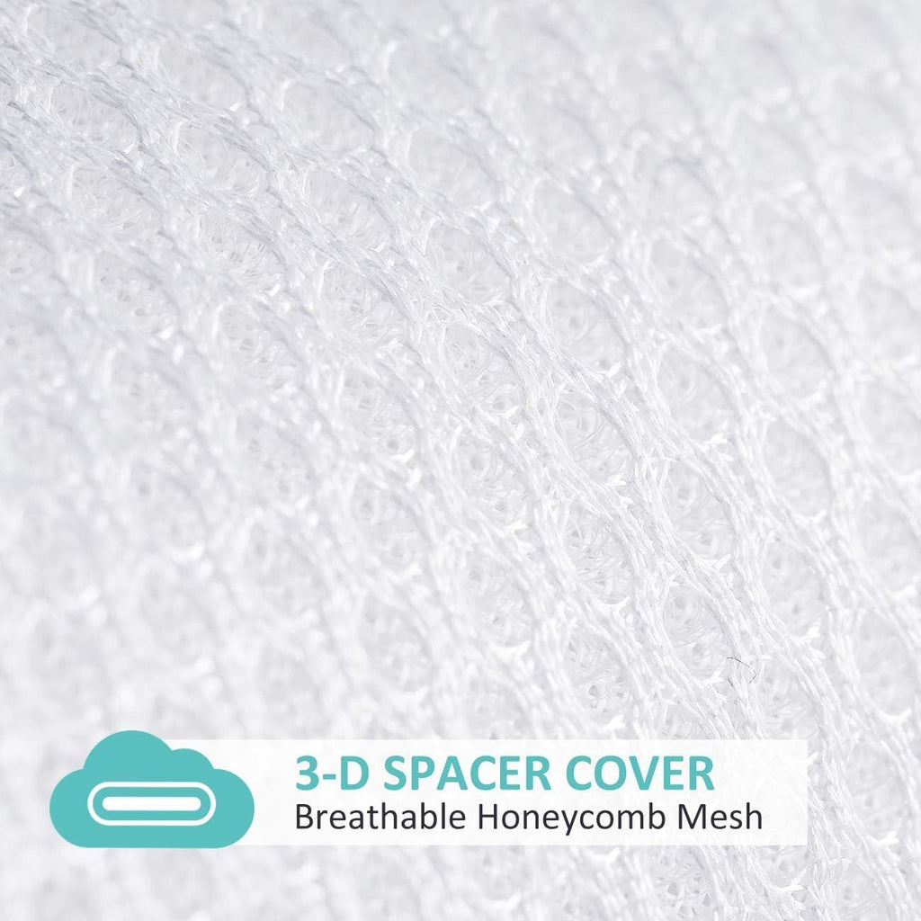 Crib Mattress, Breathable Dual Sided Memory Foam Toddler Mattress | Breathe-through 3D Spacer Cover, Removable &