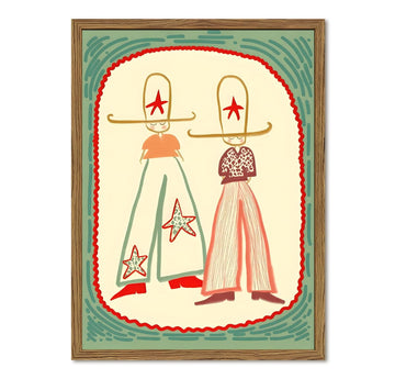 Western Cowgirl Wall Art, Vintage Southwestern Cowboy Wall Decor Painting Rustic Western Girl Poster Canvas Prints