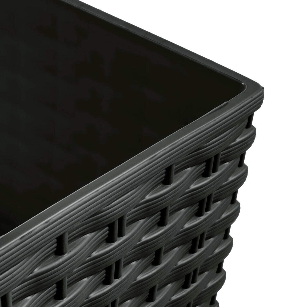 Black (Anthracite) Plastic Planter, 17cm (LWH)