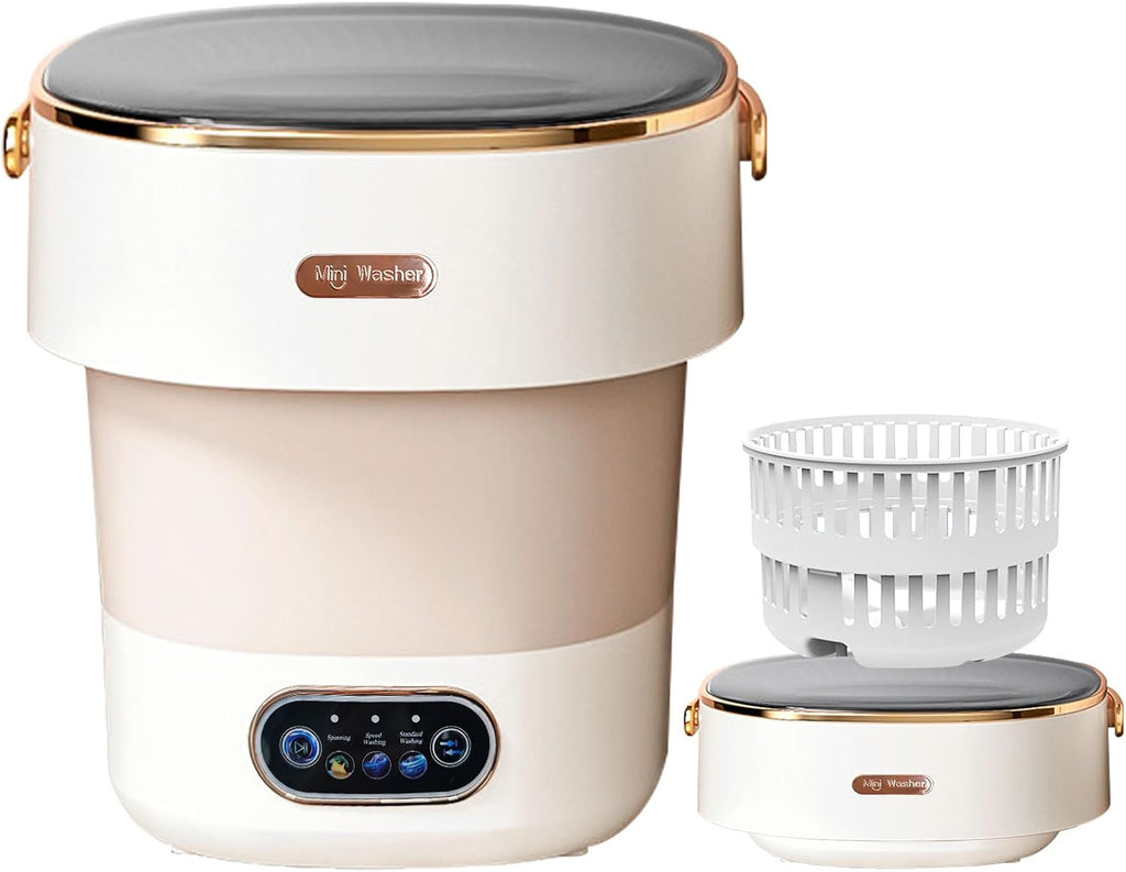 Portable Washing Machine,Mini Washer -20L Upgraded With Spin Basket,Small Clothes Folding Washing Machine Of Underwear