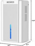Dehumidifier, 95OZ Dehumidifier for Home 1000 Sq.Ft - Quiet with Auto Shut Off & Relaxing 7 Color Ambient Light