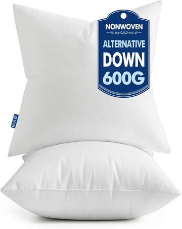 Throw Pillow Inserts 20x20 Inches with 100% Virgin Filling - Set of 2