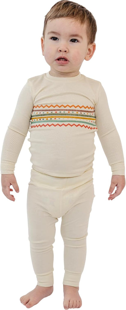 Toddler Pajamas, Modal 2 Piece Long Sleeve, Boys Girls, 2T (2 pack)