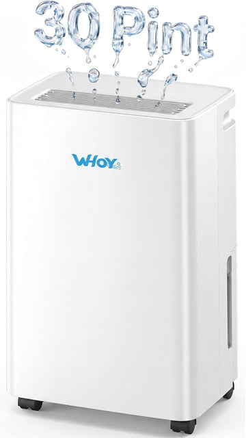30 Pints Smart Dehumidifier with WiFi App, for Home & Bedroom Up to 2,000 Sq. Ft.