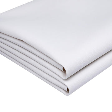 Upholstery Vinyl, Faux Leather for Boat, Furniture, Car (White, 54inch x 216inch)