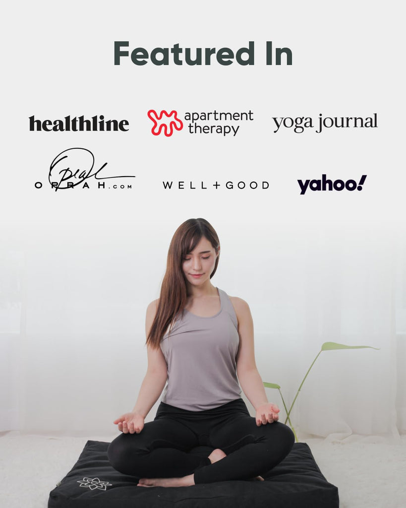 Zabuton Meditation Mat - Cotton Filled Yoga and Meditation Pad - Zabuton Meditation Cushion for Kneeling and Sitting