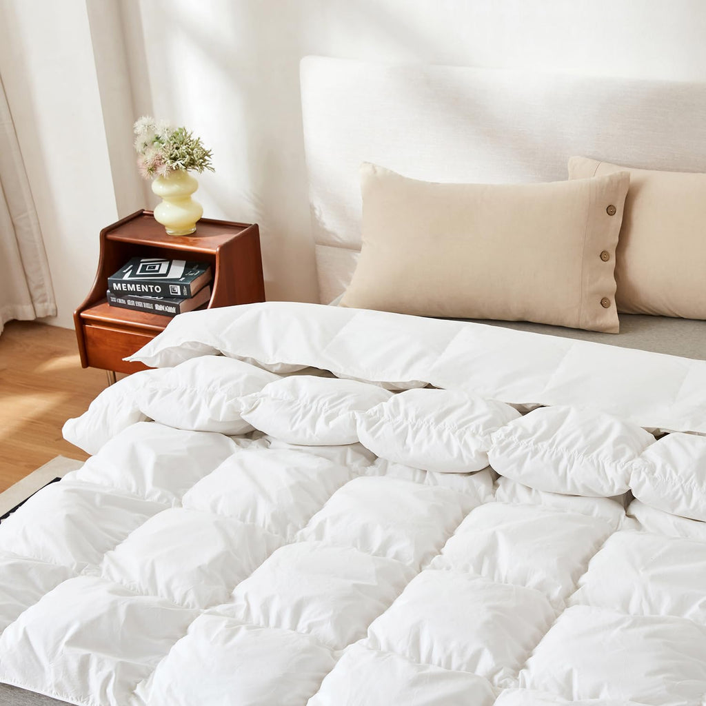King Down Comforter Winter, Heavyweight Down Duvet Insert (106"x90")