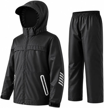 Kids Rain Gear Boys Girls Youth Rain Jacket and Pants