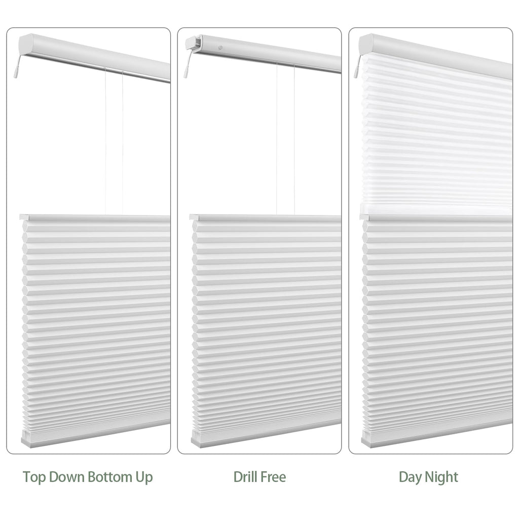 Motorized TDBU Cellular Shades (Light Filtering 93022A)