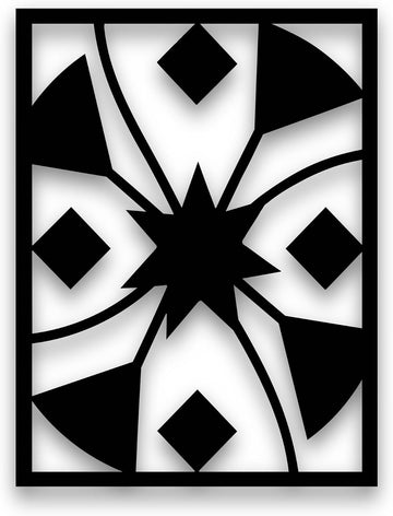 Minimalist Wall Art - Black Abstract Metal Wall Decor 3D Textured Metal Wall Sculptures Bedroom Bathroom Study Room - Set of 30