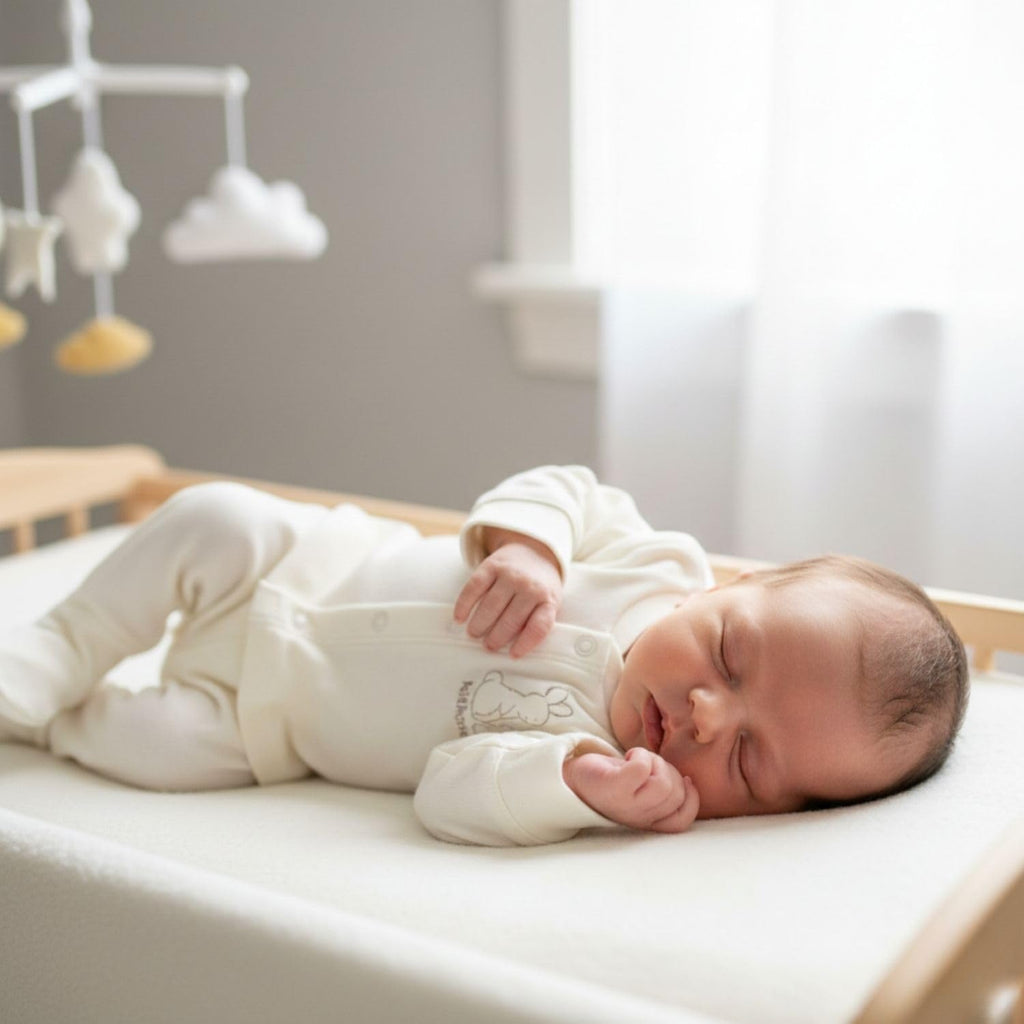 Organic Cotton Baby Piece Outfit Set, Soft Interlock Top and Footed Pants, Unisex