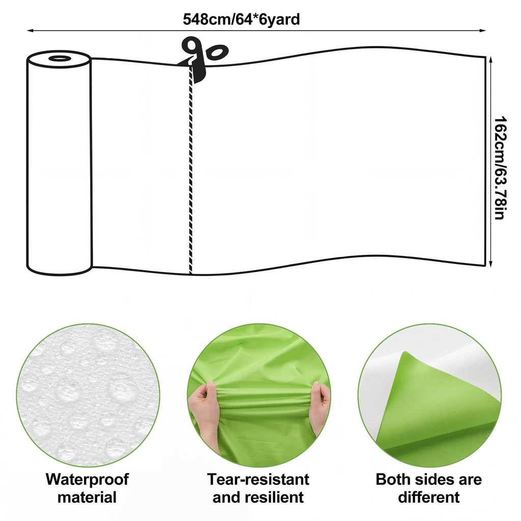 64-inch x 1-Yard Fabrics PUL Waterproof and Breathable Solid Fabric PUL Fabric by the Yard for Cloth Diapers, Sewing