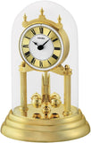 Anniversary Clock with Rotating Pendulum - Gold, 28 x 18 x 19 cm